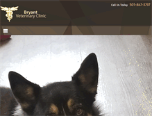 Tablet Screenshot of bryantvetclinic.com